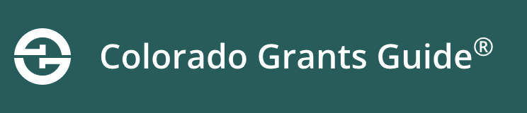 This picture is a logo for Colorado Grants Guide
